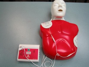 AED trainer and adult pad placement of CPR in San Francisco