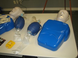 Basic life support and CPR training equipment